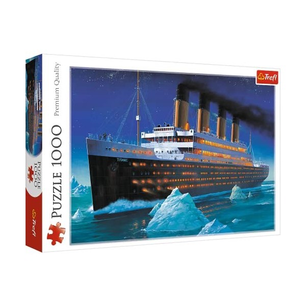 Trefl 916 10080 EA 1000 Teile, Premium Quality, für Erwachsene und Kinder ab 12 Jahren 1000pcs Titanic Puzzle, Coloured