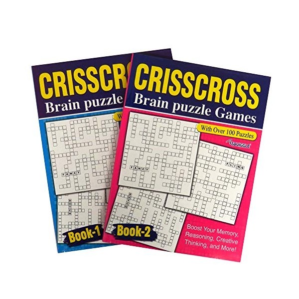 Crisscross Livre de Puzzle Géant, Livres 1 et 2, 258 Puzzles