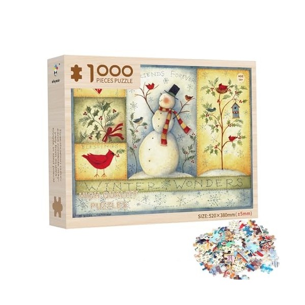 Kasmole Puzzles pour Adultes - Scène chaleureuse de Mariage de Noël Puzzle de Grande pièce - Jouets et Jeux éducatifs de déve