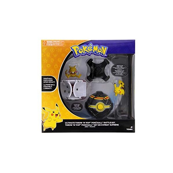 TOMY- Pokémon Coffret Throw n Pop Poké Ball Ultime Combat, T19088