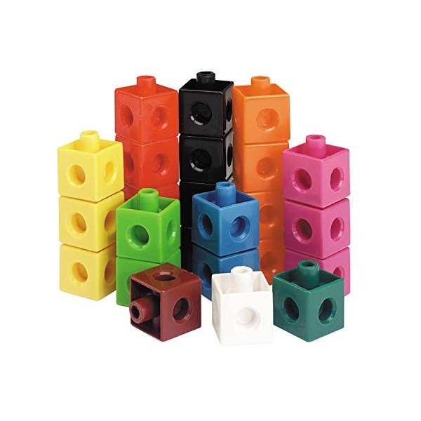 Learning Resources Cubes emboîtables de Jeu de 100 , Cube dactivité bébé, Cube activite Maternelle, attrimaths, Cube pour C