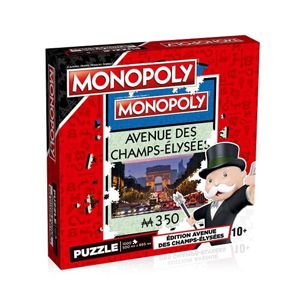 WINNING MOVES - PUZZLE MONOPOLY - Avenue des Champs-Elysees - 1000 pieces