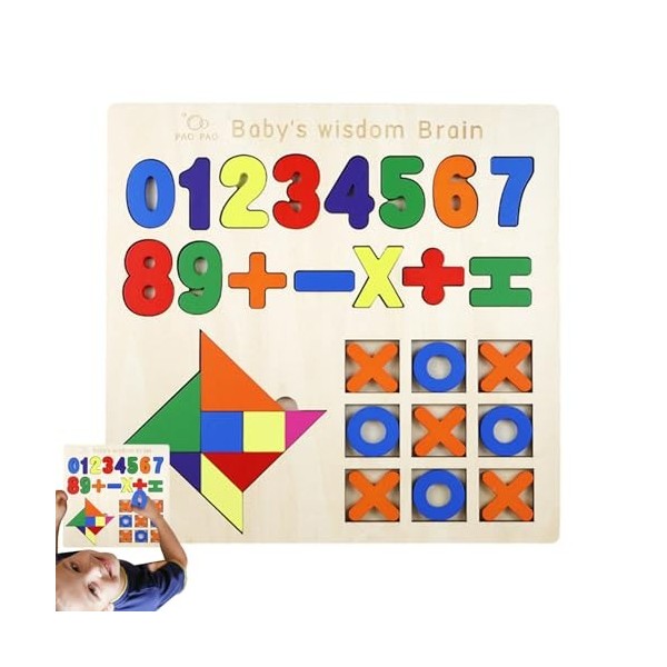 CASSONRM Puzzle Alphabet pour Les Tout-Petits, Puzzles de Correspondance de nombres, Puzzle de Lettres minuscules, Peinture à