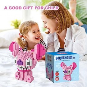 Blocs de construction Lilo & Lilo, ensemble de mini briques de dessin animé Stitch, particules de plastique, jouets de constr