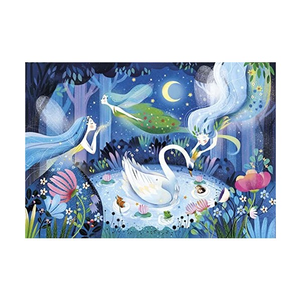 Clementoni- Puzzle Brilliant Fairy Night 104pzs Does Not Apply Fairies, 20165, Multicolore, One Size