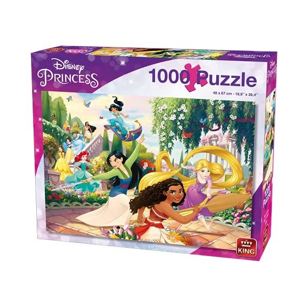 King- für Erwachsene und Kinder Disney Puzzle de 1000 pièces, 55993, Carton Bleu