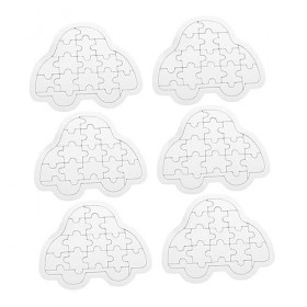 ERINGOGO 6 Pièces Puzzle Voiture Jouet Jouets Éducatifs Jouets Déveil Scie Sauteuse Fais Le Toi-même Papier Peint Enfant Bla