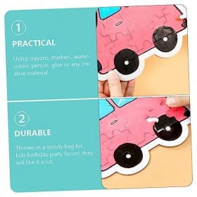 ERINGOGO 6 Pièces Puzzle Voiture Jouet Jouets Éducatifs Jouets Déveil Scie Sauteuse Fais Le Toi-même Papier Peint Enfant Bla