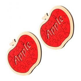 Totority 4 Pièces Casse-tête Pomme De Noël Jouets De Noël Énigmes Casse-tête Irrégulier Casse-tête De Dessin Animé Jouet Éduc