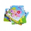 DRESSOOS 12 Pièces Jouets Déveil Jouets Éducatifs Jouet Enfant Scie Sauteuse Puzzles pour Enfants Jouet pour Animaux Jouet D