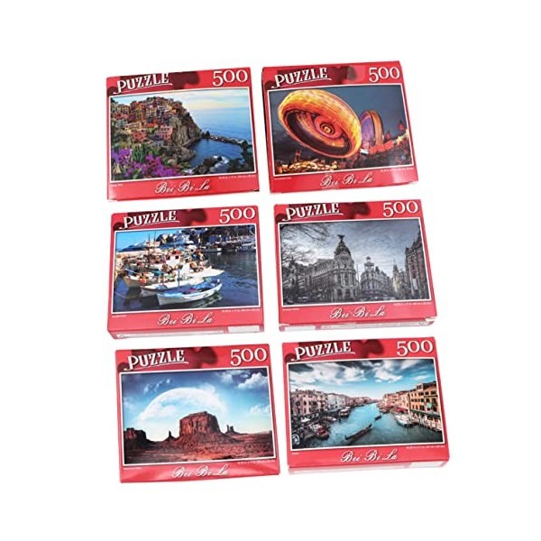 SAFIGLE 500 Pièces 2 Ensembles Célèbre Puzzle dart Célèbres Puzzles De Peinture Puzzle Peinture à lhuile 500 Énigmes pour É