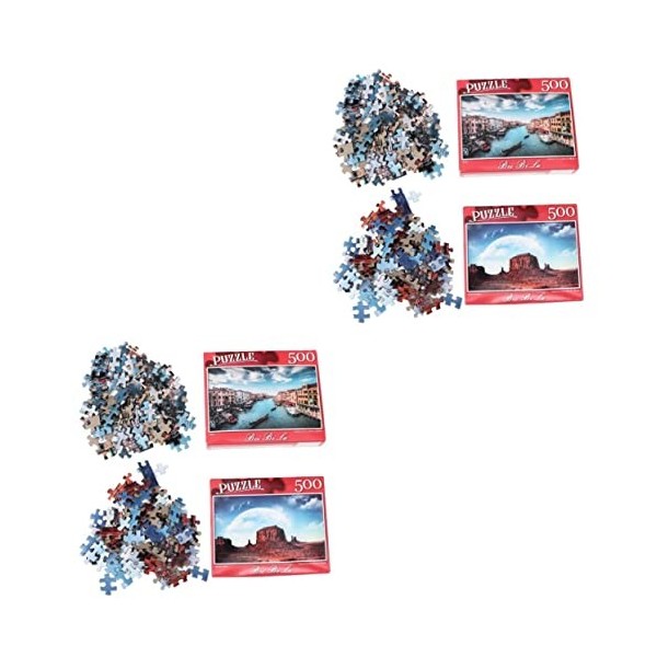 SAFIGLE 500 Pièces 2 Ensembles Célèbre Puzzle dart Célèbres Puzzles De Peinture Puzzle Peinture à lhuile 500 Énigmes pour É