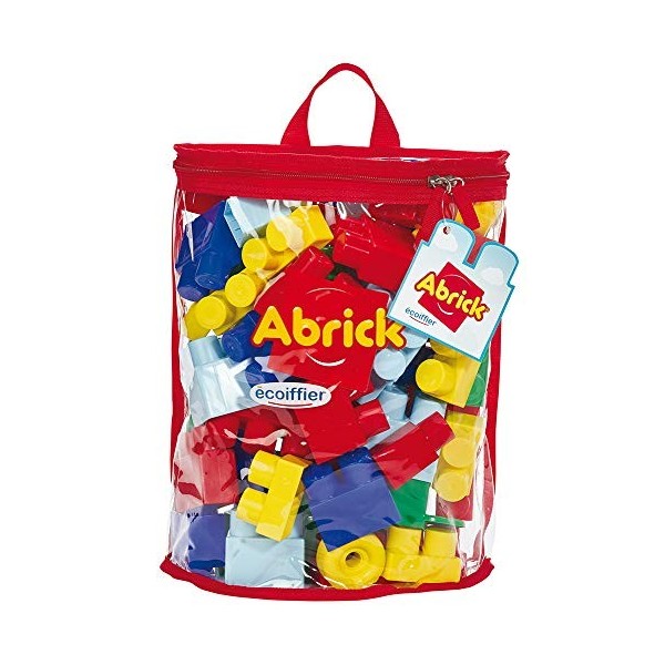 Jouets Ecoiffier - 7362 - Sac demi lune 50 pièces - Les Maxi - Jeu de construction pour enfant - Dès 12 mois - Jouets Ecoiffi