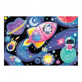Cosmic Dreams 100 Piece Glow in The Dark Puzzle