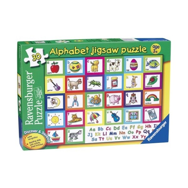 Ravensburger 7047 Puzzle Alphabet 30 pièces pour Enfants à partir de 3 Ans