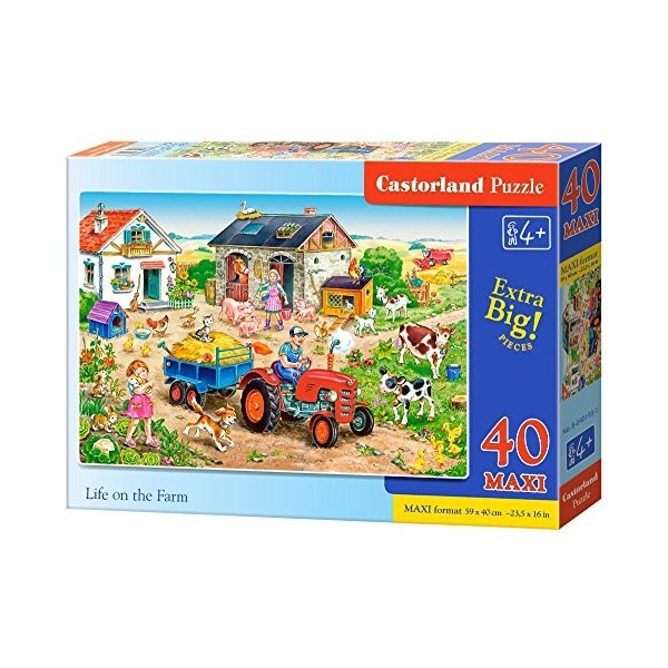 Castorland B-040193 Premium Life on The Farm Maxi Puzzle 40 pièces Multicolore