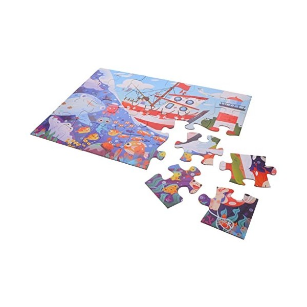 1 Jeu Puzzle pour Enfants Jouets de développement précoce Puzzles de Poisson Jouets pour Les Tout-Petits Les Jouets denfants