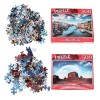 TOYANDONA 500 Pièces 2 Ensembles Scie Sauteuse 500 Énigmes pour Célèbres Puzzles De Peinture Puzzle Peinture à lhuile Célèbr