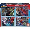 Educa - 4 Puzzle Spiderman | MultiPuzzles Progressifs Enfant 50, 80, 100, 150 pièces | Puzzle Spider-Man +5 Ans 18102 