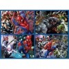 Educa - 4 Puzzle Spiderman | MultiPuzzles Progressifs Enfant 50, 80, 100, 150 pièces | Puzzle Spider-Man +5 Ans 18102 