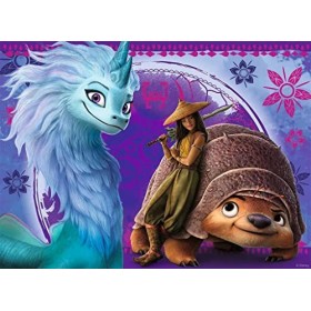Ravensburger - Puzzle Enfant -Puzzle 100 p XXL - Le monde fantastique de Raya - Disney Raya et le dernier dragon - Dès 6 ans 