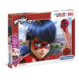 Clementoni-Clementoni-20155-Jewels Puzzle-Jewels-Miraculous-104 pièces, 20155, Multicolore