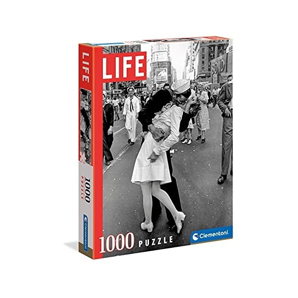 Clementoni Life Magazine 1000 pièces, Vintage, Noir et Blanc, Photographies emblématiques-fabriqué en Italie, Puzzle Adulte, 