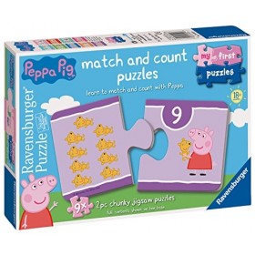 Ravensburger Peppa Pig Lot de 9 Puzzles pour Enfant 18 Mois et Plus