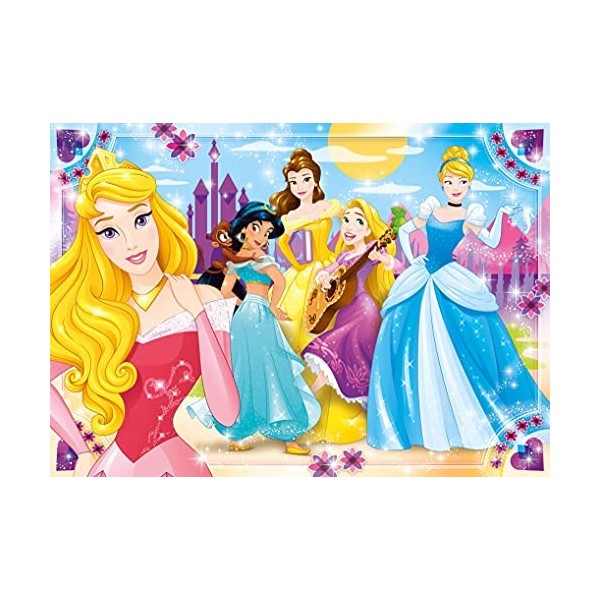 Clementoni - 23714 - Supercolor Puzzle - Princess - 104 Pièces - Disney