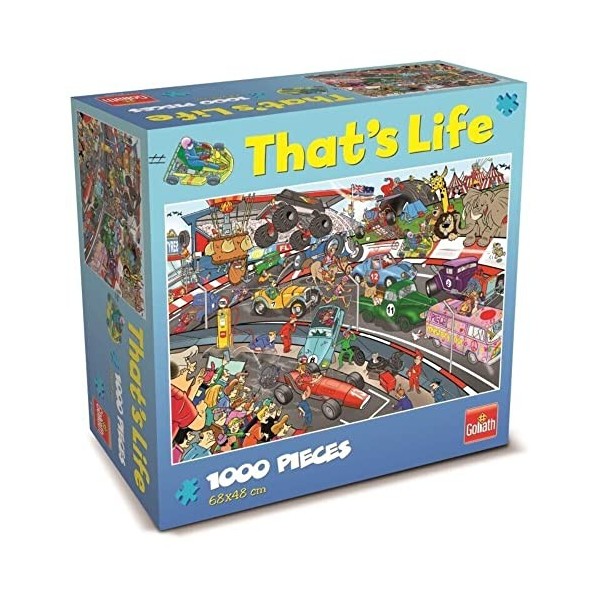 Goliath- Puzzle, Thats Life Carrera de Coches