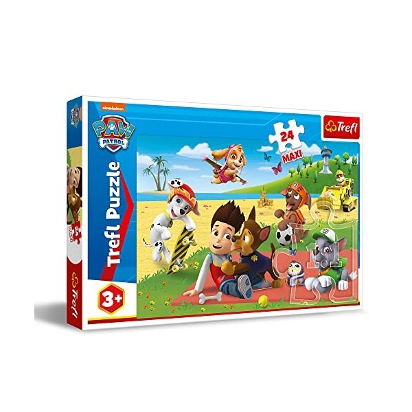 Trefl-24 Maxi Spaß Auf der Decke für Kinder AB 3 Jahren Puzzle, 14346, Pat Patrouille, 24