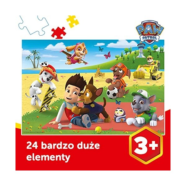 Trefl-24 Maxi Spaß Auf der Decke für Kinder AB 3 Jahren Puzzle, 14346, Pat Patrouille, 24