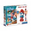 Clementoni 3D Pitufos + Puzzle 104pzs Does Not Apply The Smurfs Supercolor Smurfs-104 Model-104 pièces, 6 Ans Enfant Dessin a