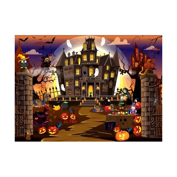 Brain Tree - Halloween Puzzle 500 Piece Puzzles for Adults: With Droplet Technology for Anti Glare & Soft Touch