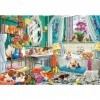 Castorland Puzzle 100 pièces : Bain pour Animaux de Compagnie