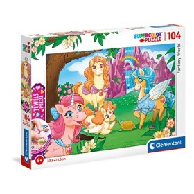Clementoni Jewels Fantasy World-104 pièces-Puzzle Enfant-fabriqué en Italie, 6 Ans et Plus, 20179, No Color