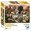 Brain Tree - Animals 500 Piece Puzzles for Adults: With Droplet Technology for Anti Glare & Soft Touch