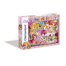 Clementoni - 23605.3 - Puzzle super color maxi - Pop Pixies - Lovely - 24 pieces