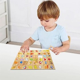 Jomewory Puzzle Animaux pour,Puzzles sur Le thème des Animaux,Puzzles cognitifs en Bois - Jouets préscolaires Amusants, Jouet