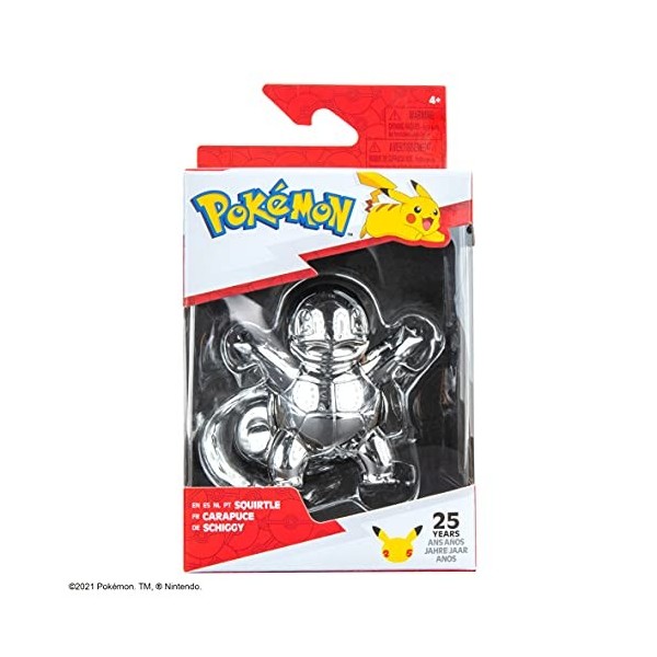 Pokemon Silver Squirtle Figure 7.6 cm