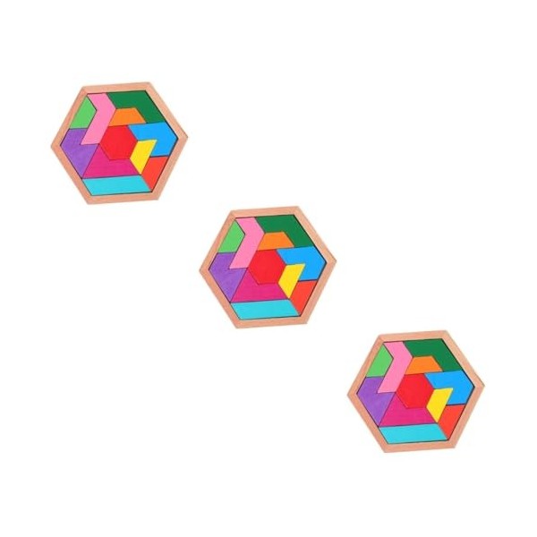 Abaodam 1 Jeu Blocs De Construction De Puzzle Puzzles De Logique Jouet Tangram Jeux De Réflexion Enfant Scie Sauteuse Peintur