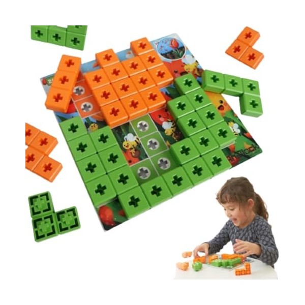 AniBlock Puzzle Challenger Everyone – Jeux de société amusants, casse-tête pour enfants de 5 ans et plus, niveau 3