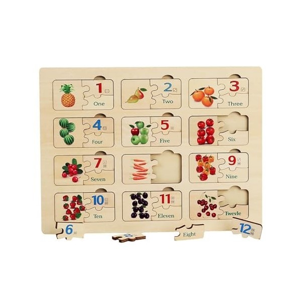 Puzzle dapprentissage des nombres pour tout-petits, Puzzle cognitif des nombres, Tableau dactivités, jouets de développemen