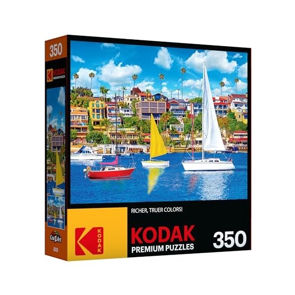 Cra-Z-Art - RoseArt - Kodak Premium - Voiliers récréatifs sur Newport Bay, Newport Beach, CA - Puzzle de 350 pièces