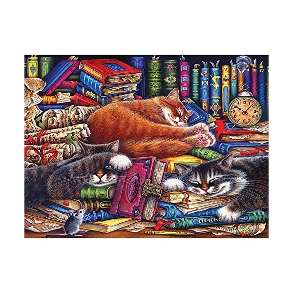 Cra-Z-Art - RoseArt - Puzzle Collector - The Old Book Shops Cats - Puzzle 300 pièces XL