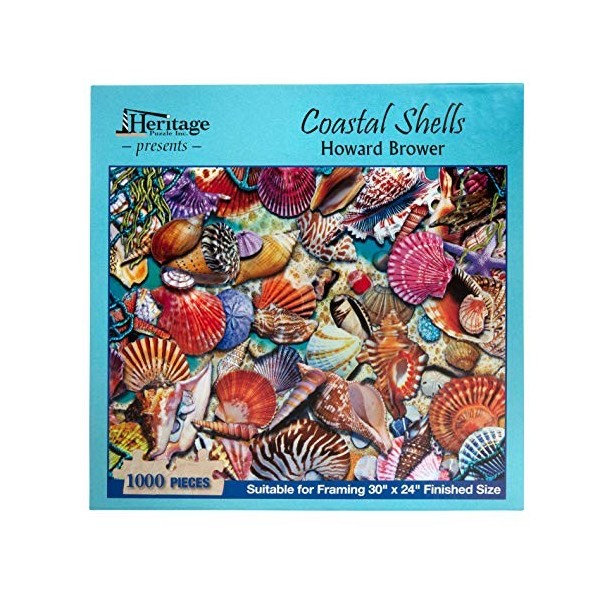 Heritage Puzzle Coquillages côtiers – Puzzle de 1000 pièces