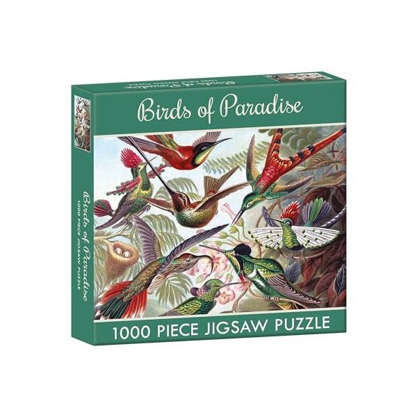 The Gifted Stationery Puzzle pour enfants et adultes 1000 pièces, 680 x 490 mm – Oiseaux de paradis