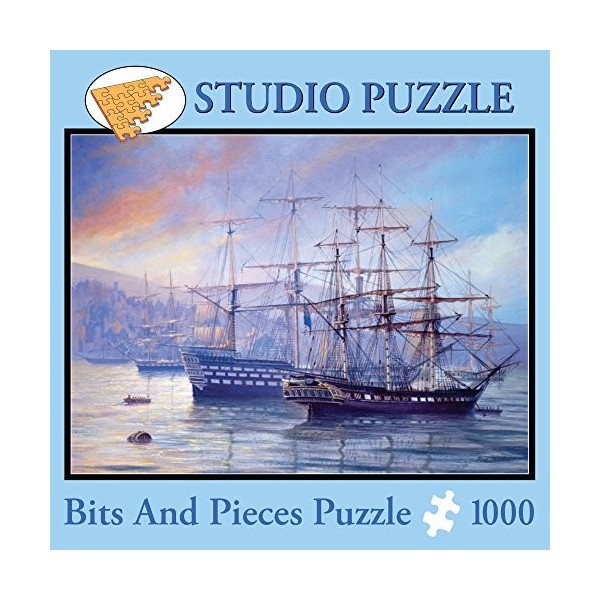 Frigate and First Rate Sailing Ship 1000 Piece Jigsaw Puzzle