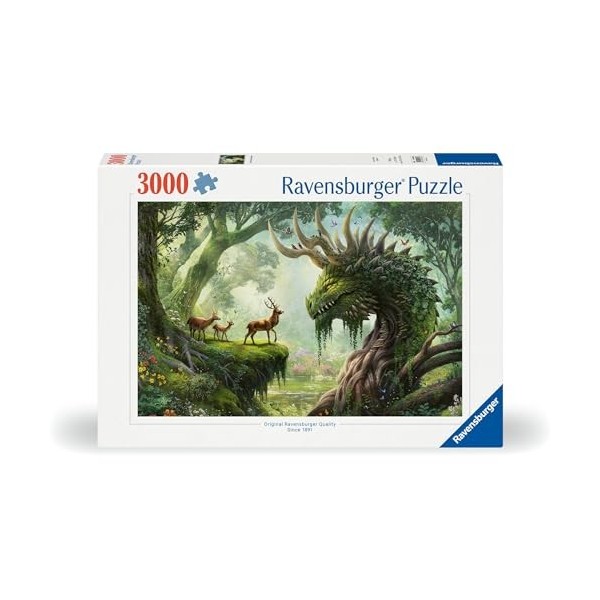 Ravensburger 12000808-Le Dragon de la forêt séveille-Puzzle de 3000 pièces pour Adultes à partir de 14 Ans, 12000808