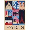 Clementoni- Style in The City Paris – 1000 pièces, Puzzle Ville, Illustrations dauteur, Vertical, Divertissement pour Adulte